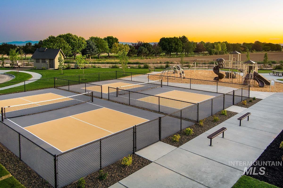 6975 South Skybreak Lane Meridian, ID 83642 - Photo 27 of 29 View of tennis court featuring community basketball court