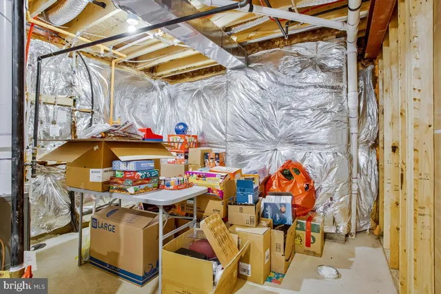 a view of storage and utility room