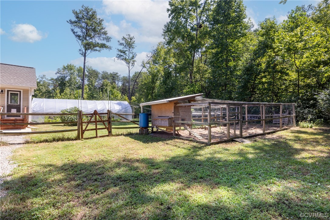 2624 Academy Road Powhatan, VA 23139 - Photo 34 of 46 Custom chicken coop and run