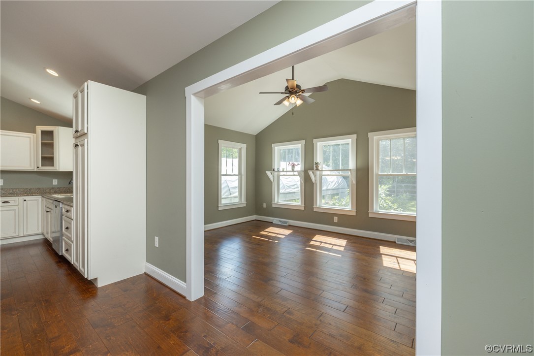 2624 Academy Road Powhatan, VA 23139 - Photo 10 of 46 Sunroom with hardwood floors, vaulted ceiling, tons of natural light