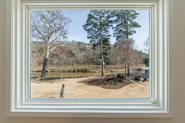 a view of a living room and a window