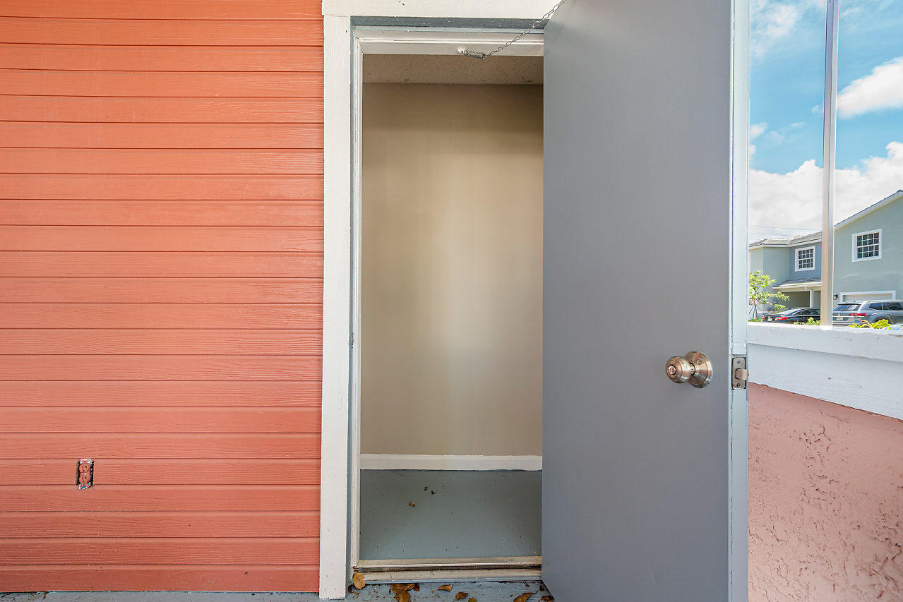 1335 Crystal Way, Unit G Delray Beach, FL 33444 - Photo 5 of 35 Storage unit off patio!
