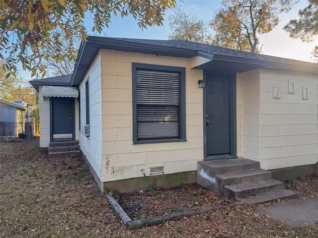 a front view of a house