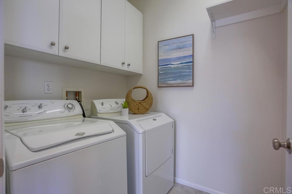 4142 Karst Road Carlsbad, CA 92010 - Photo 23 of 31 a view of storage and utility room with washer and dryer