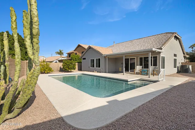 a view of outdoor space yard and swimming pool