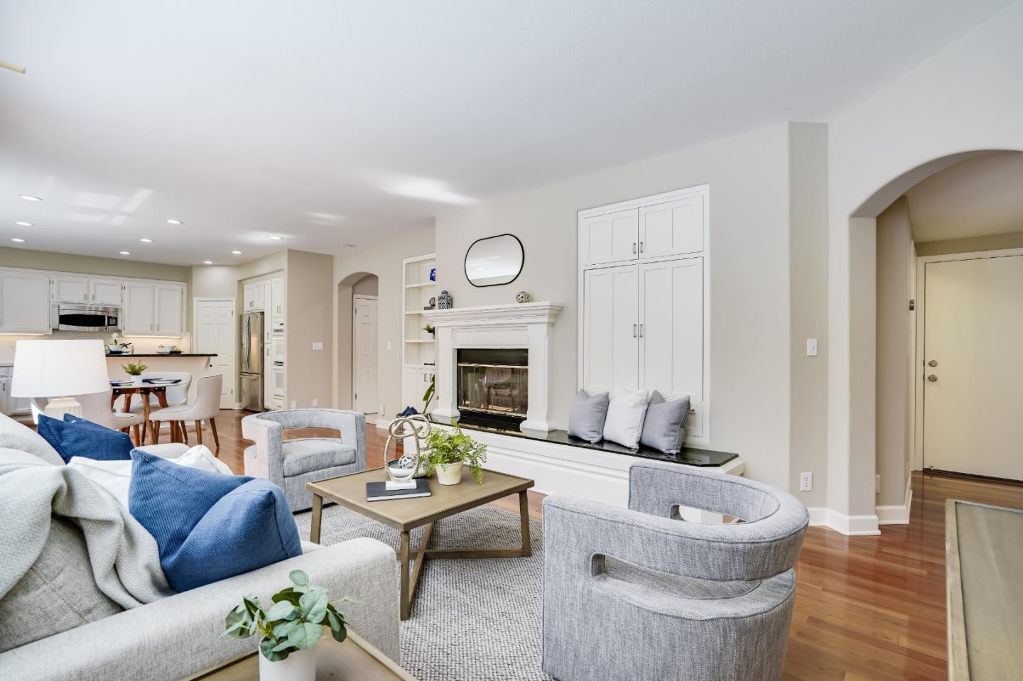 5929 Lantana Way San Ramon, CA 94582 - Photo 20 of 61 a living room with furniture and a fireplace