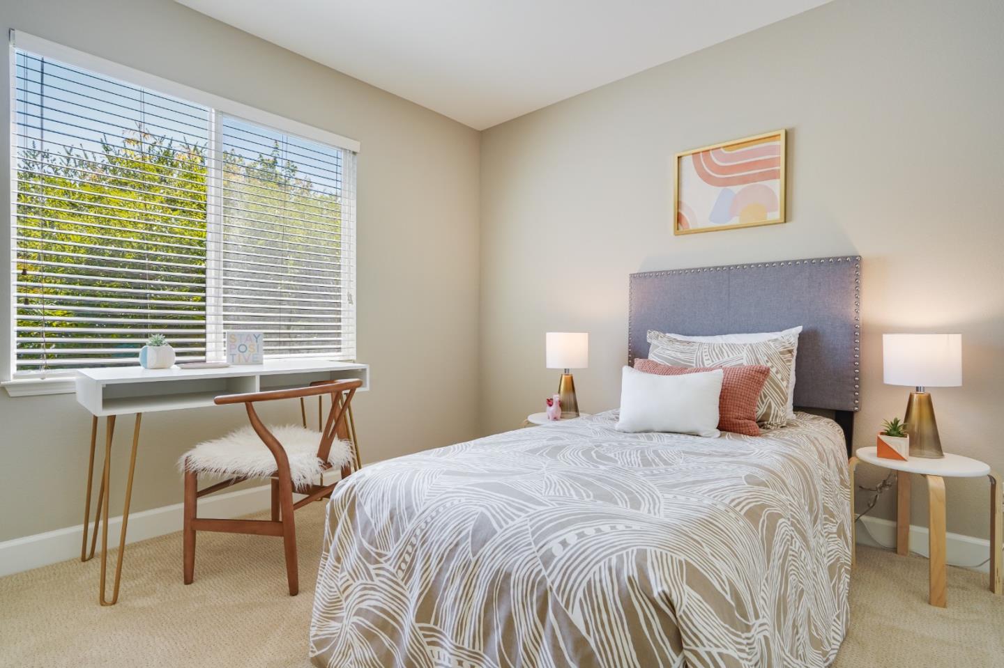 5929 Lantana Way San Ramon, CA 94582 - Photo 34 of 61 a bedroom with a bed and a desk