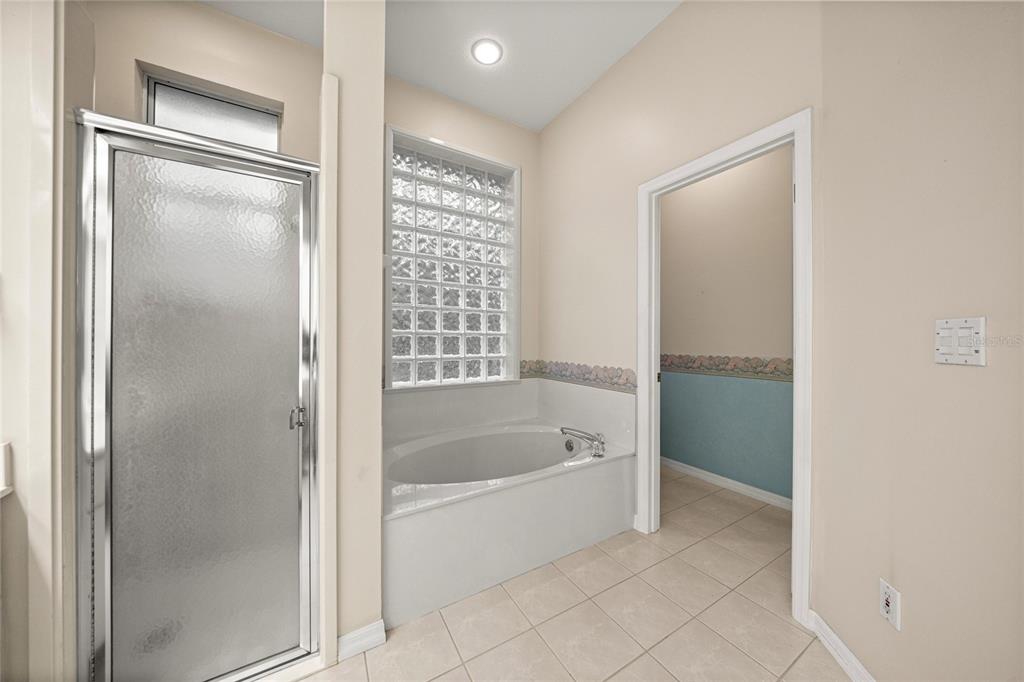 20698 Southwest 93rd Lane Road Dunnellon, FL 34431 - Photo 21 of 34 a bathroom with a bathtub and a shower