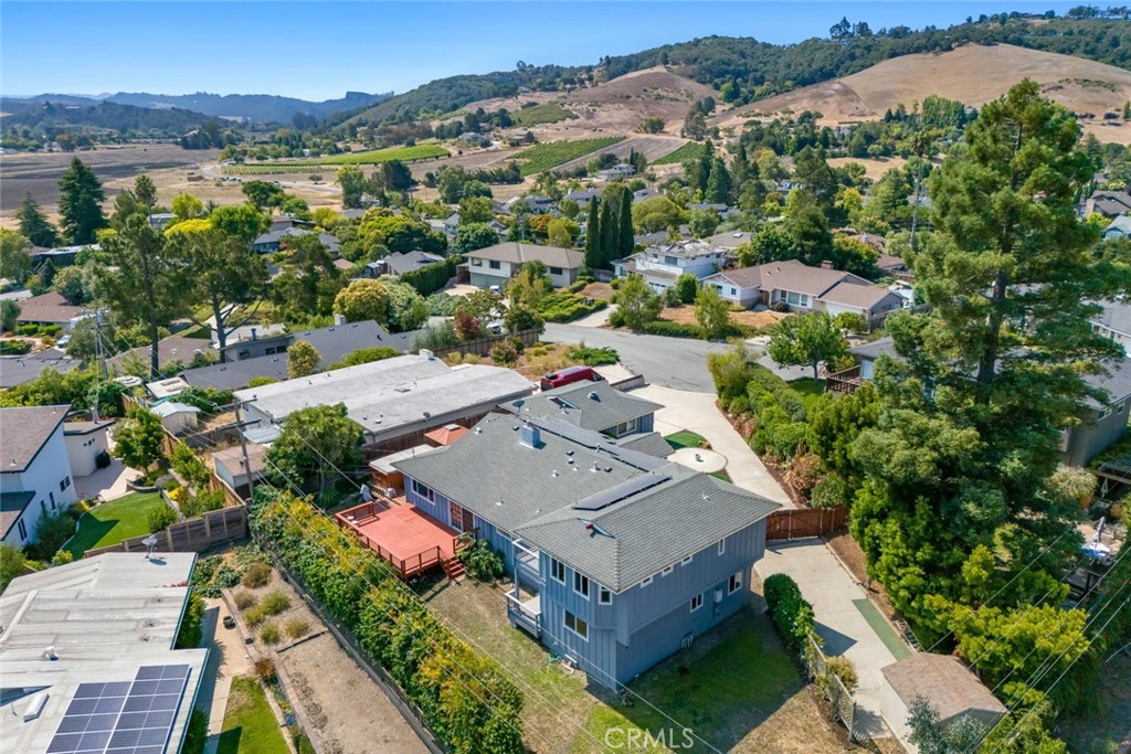 6001 Joan Place San Luis Obispo, CA 93401 - Photo 51 of 56 an aerial view of a house with a mountain