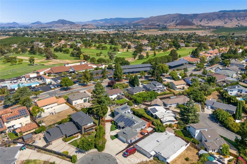 6001 Joan Place San Luis Obispo, CA 93401 - Photo 55 of 56 an aerial view of residential house with outdoor space and mountain view
