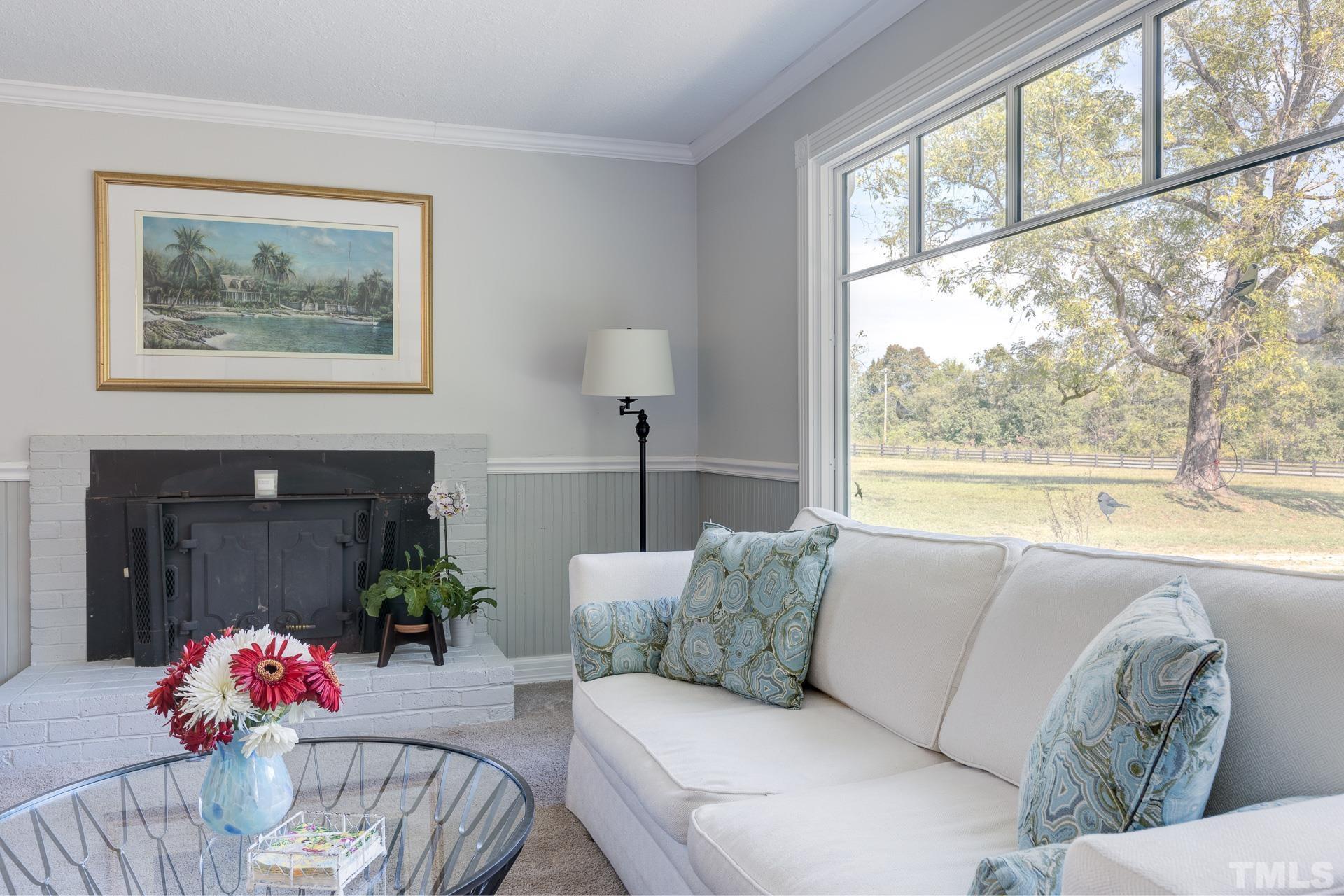 6518 New Sharon Church Road Rougemont, NC 27572 - Photo 14 of 29 a living room with furniture and a potted plant