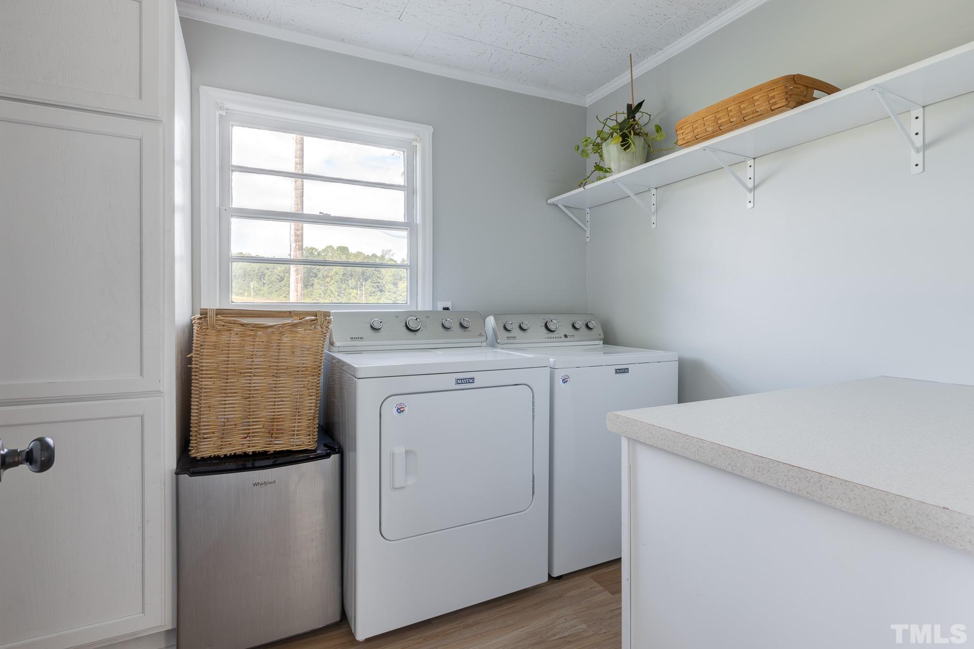 6518 New Sharon Church Road Rougemont, NC 27572 - Photo 23 of 29 a utility room with dryer and washer