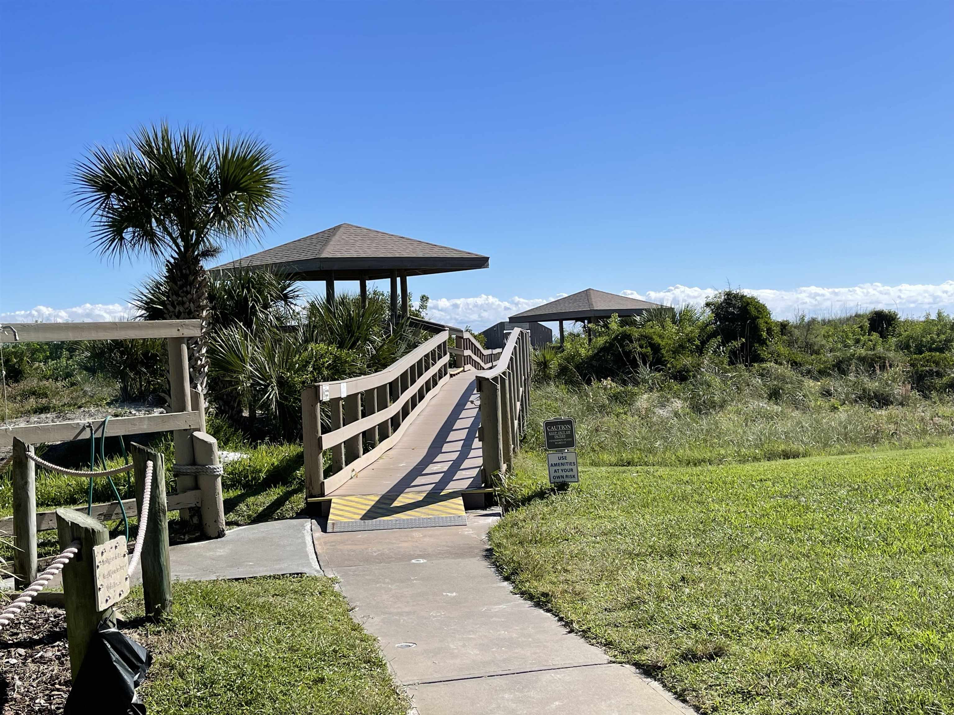 213 Pacifica Vista Way St. Augustine, FL 32080 - Photo 3 of 29 a view of a garden with a slide and potted plants