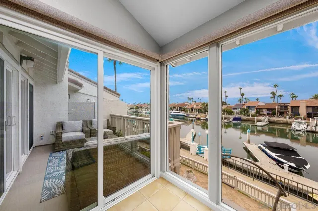 a room with furniture