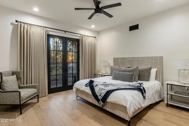 a living room with a fireplace and a fireplace
