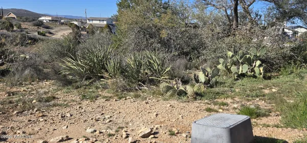 a view of a yard with an outdoor space