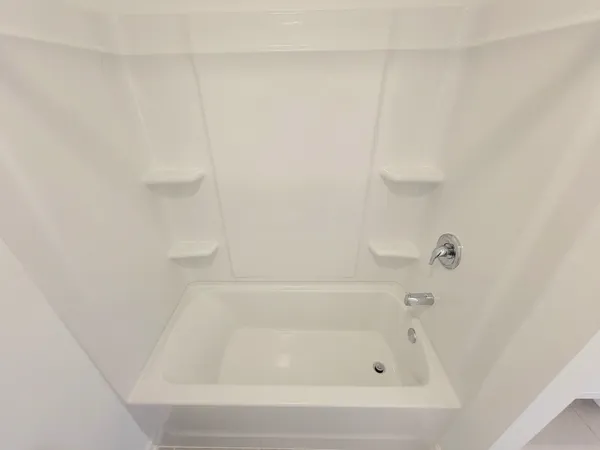 a close up of a bathtub