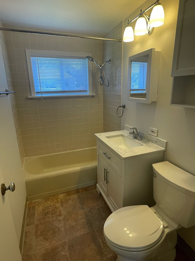 961 Spring Road Elmhurst, IL 60126 - Photo 22 of 24 a bathroom with a sink a toilet and mirror