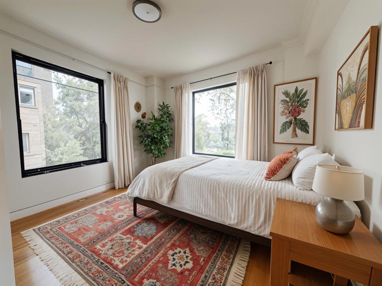 290 Riverside Drive, Unit 1B Manhattan, NY 10025 - Photo 3 of 7 a bedroom with a bed and wooden floor