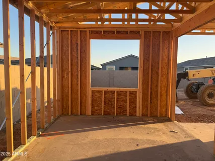 a view of lobby with a ceiling fan