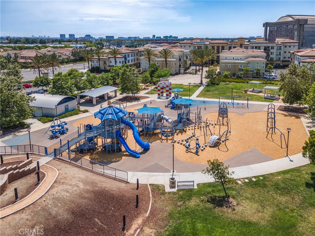 285 Lodestar Tustin, CA 92782 - Photo 40 of 40 an aerial view of a house with a garden and lake view