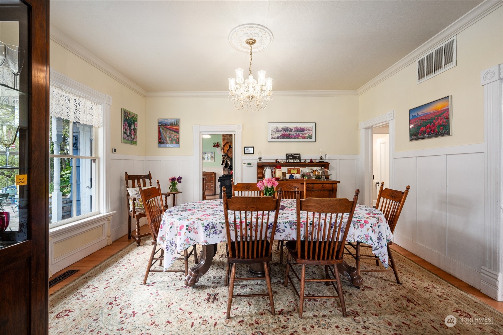 503 South 3rd Street La Conner, WA 98257 - Photo 7 of 39 a view of a dining room with furniture window and outside view