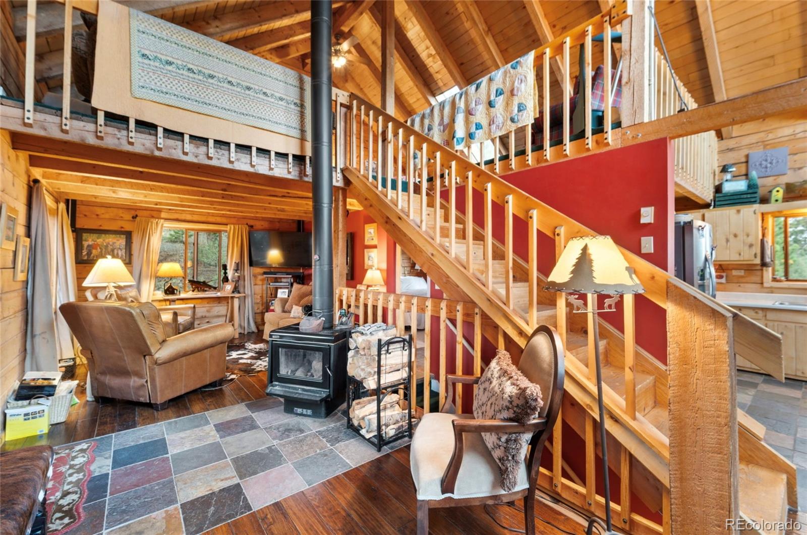 2578 Redhill Road Fairplay, CO 80440 - Photo 12 of 48 a view of a building with furniture and staircase