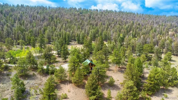 a view of a lake with a city