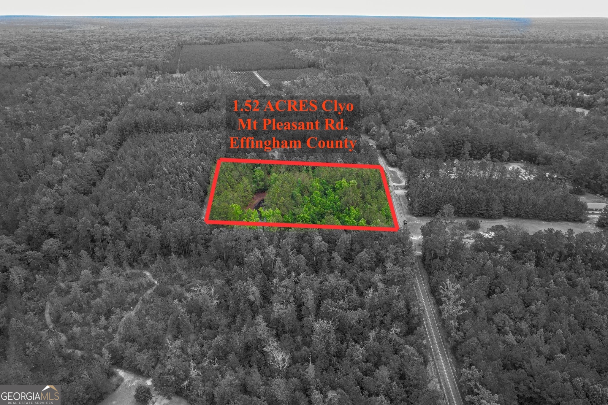 1.52-acres Mt Pleasant Road Clyo, GA 31303 - Photo 2 of 19 a sign that is sitting on a rock