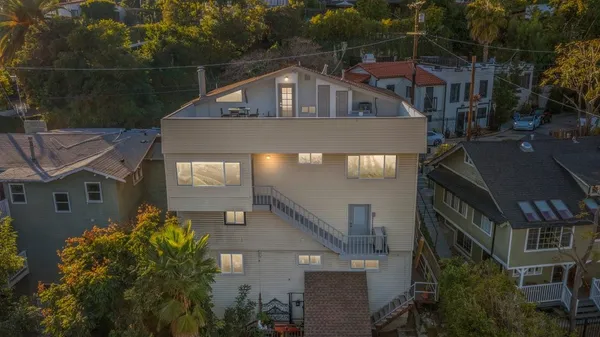 a front view of a house