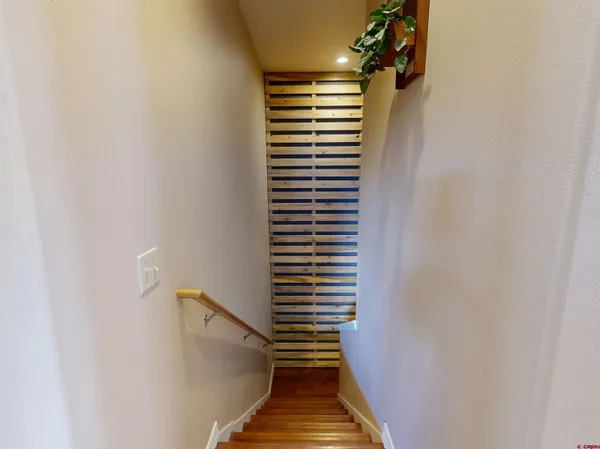 a view of balcony with furniture
