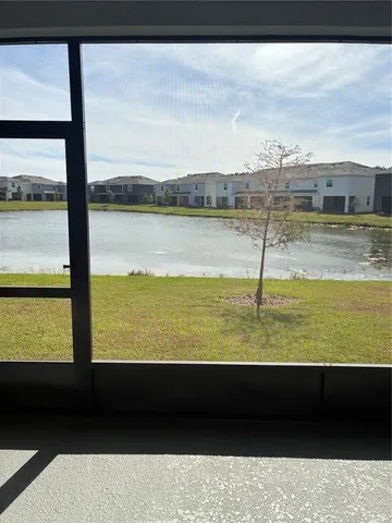 a view of balcony with ocean