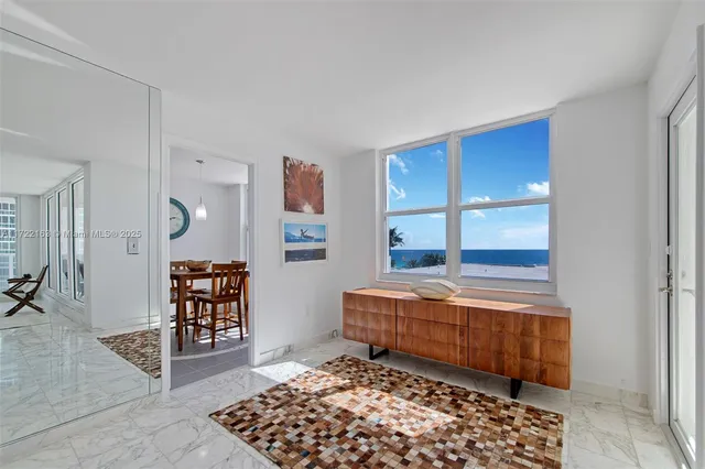 a room with furniture and a window