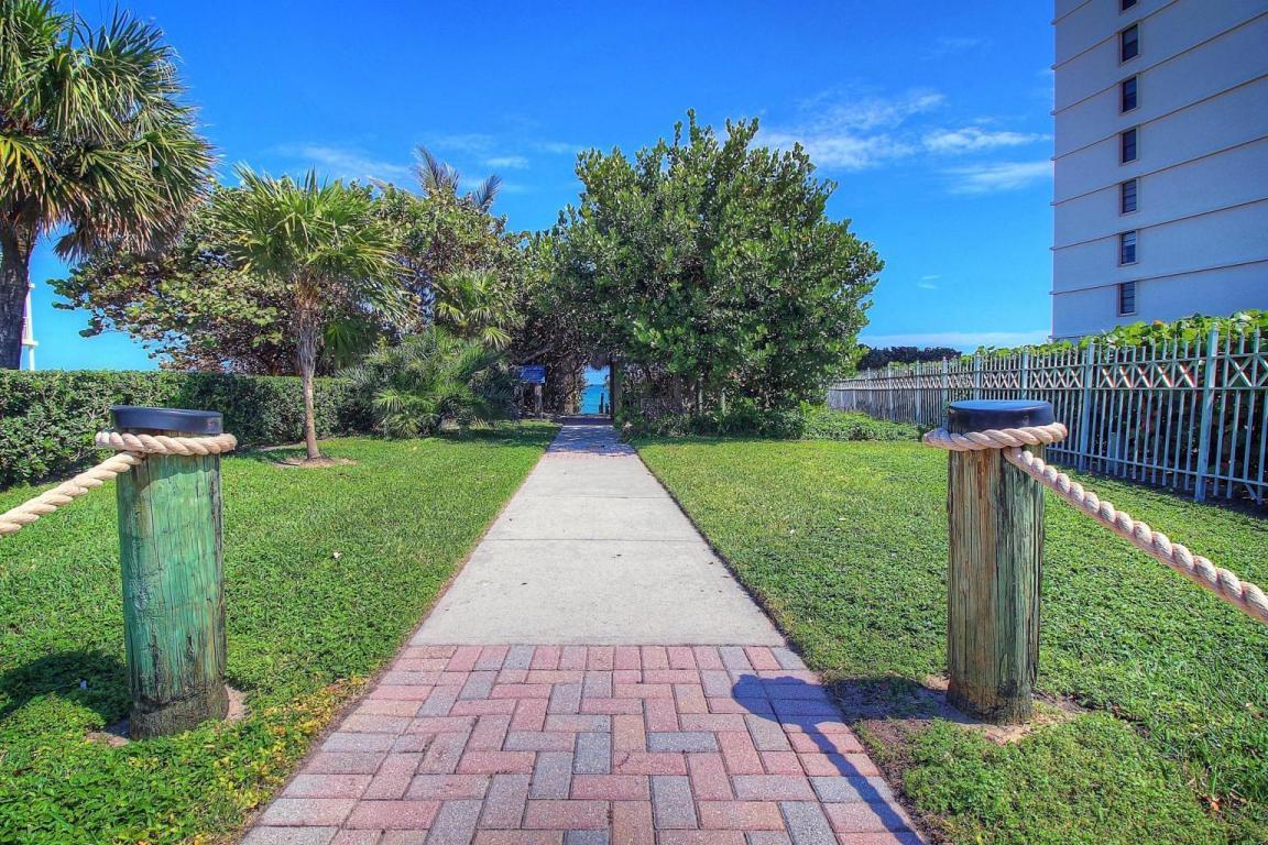 900 Ocean Drive, Unit 403 Juno Beach, FL 33408 - Photo 15 of 15 a view of a garden with a slide