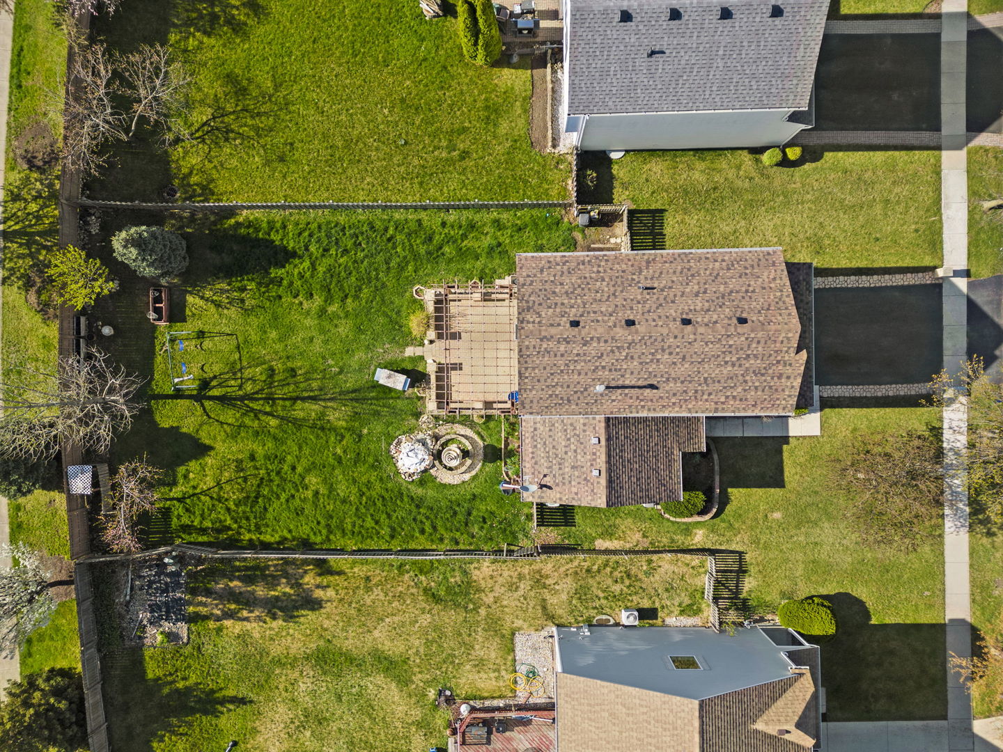 89 Iris Circle Romeoville, IL 60446 - Photo 24 of 28 an aerial view of a house with a yard basket ball court and outdoor seating