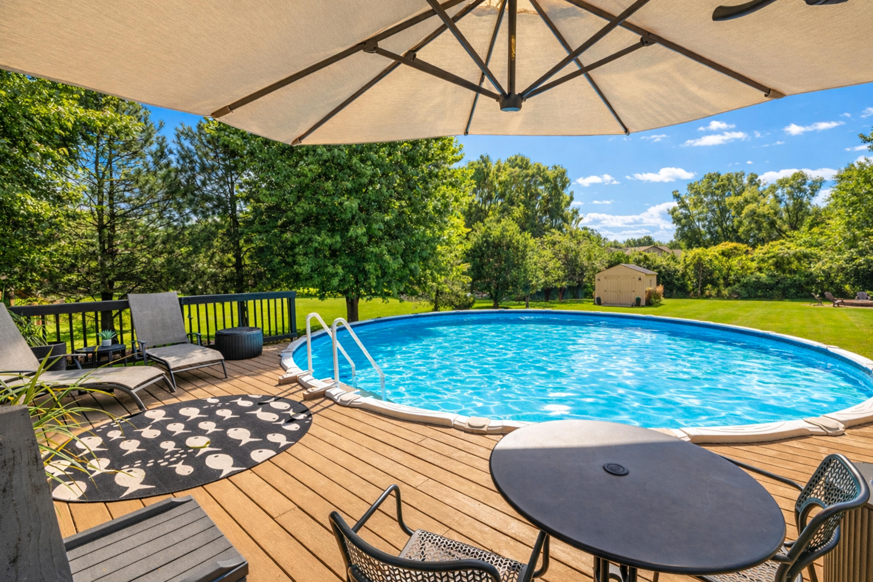 618 2 Rivers Drive Mukwonago, WI 53149 - Photo 5 of 59 Sparkling Heated Swimming Pool