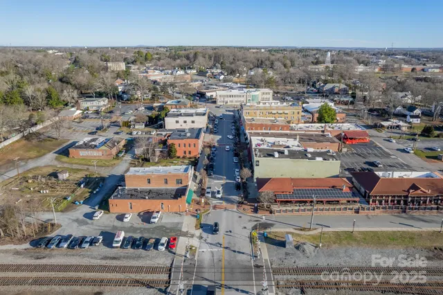 an aerial view of a city