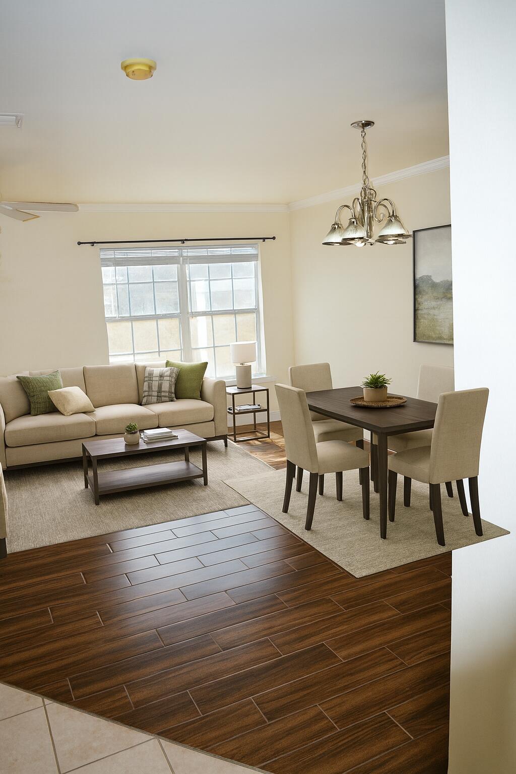 506 Wingspan Way Crestview, FL 32536 - Photo 12 of 38 a living room with furniture and a wooden floor