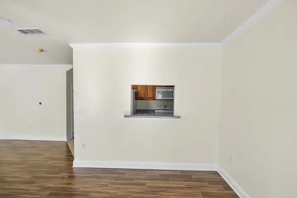 a view of an empty room