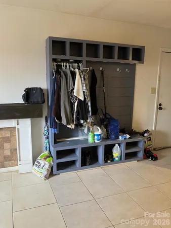 a view of storage and utility room