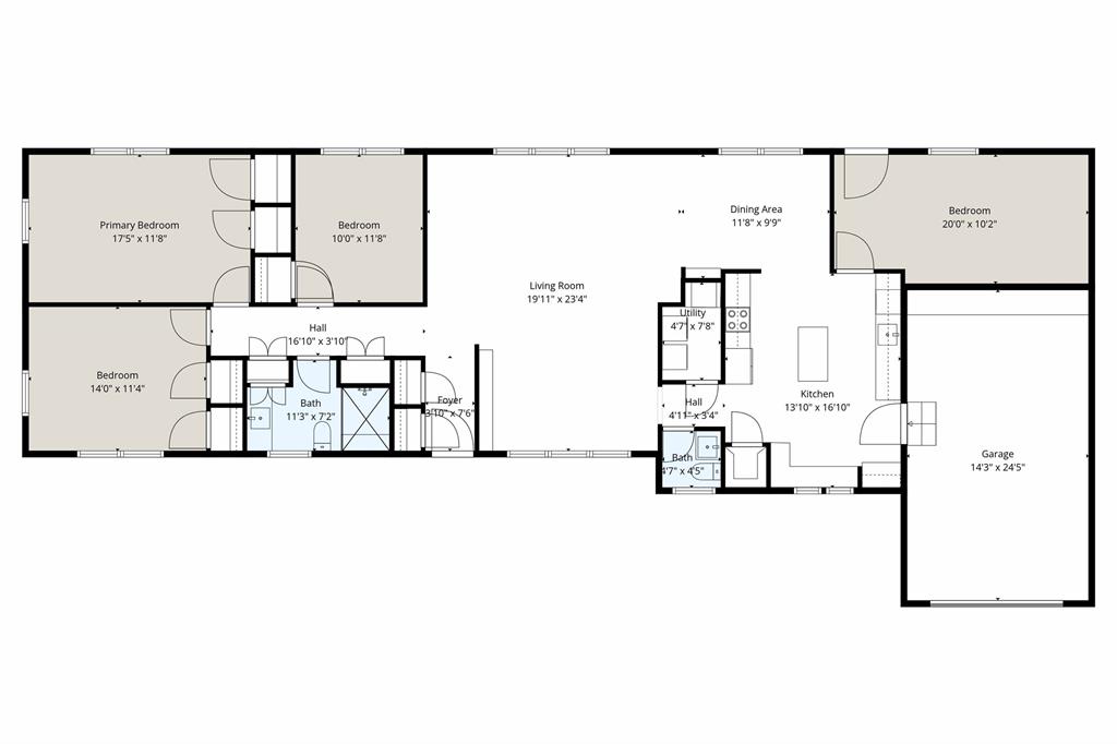 903 Lynn Street Bonham, TX 75418 - Photo 29 of 29 a picture of floor plan