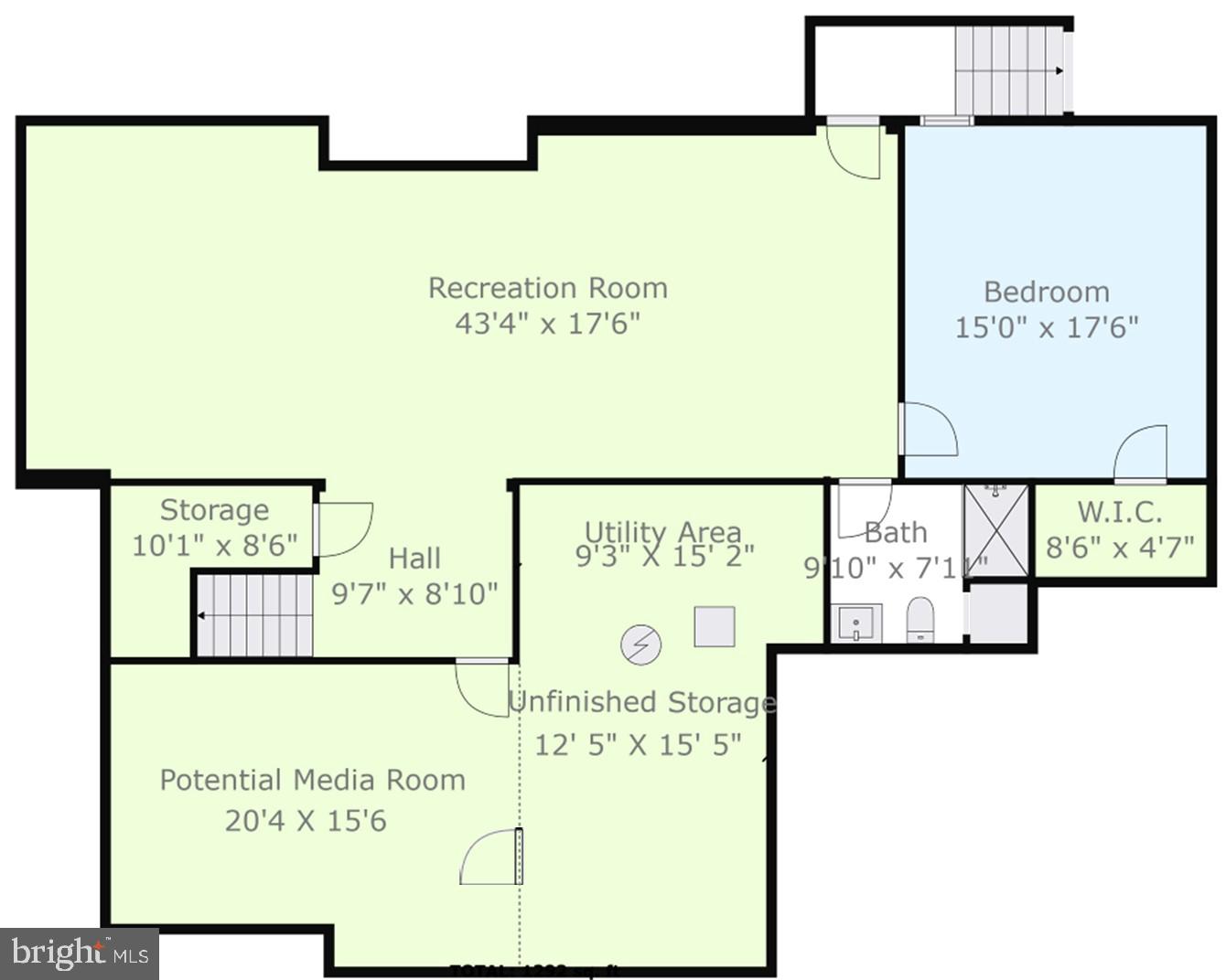 7430 Foundation Way Springfield, VA 22150 - Photo 55 of 56 Floor plan lower 1