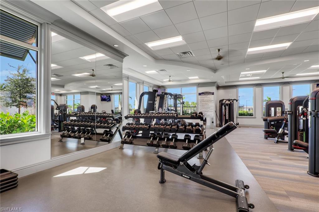 6047 Ellerston Way, Unit 2125 Ave Maria, FL 34142 - Photo 39 of 40 a view of a room with gym equipment