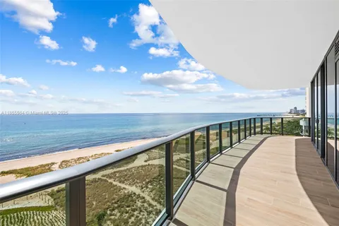 a view of balcony with furniture