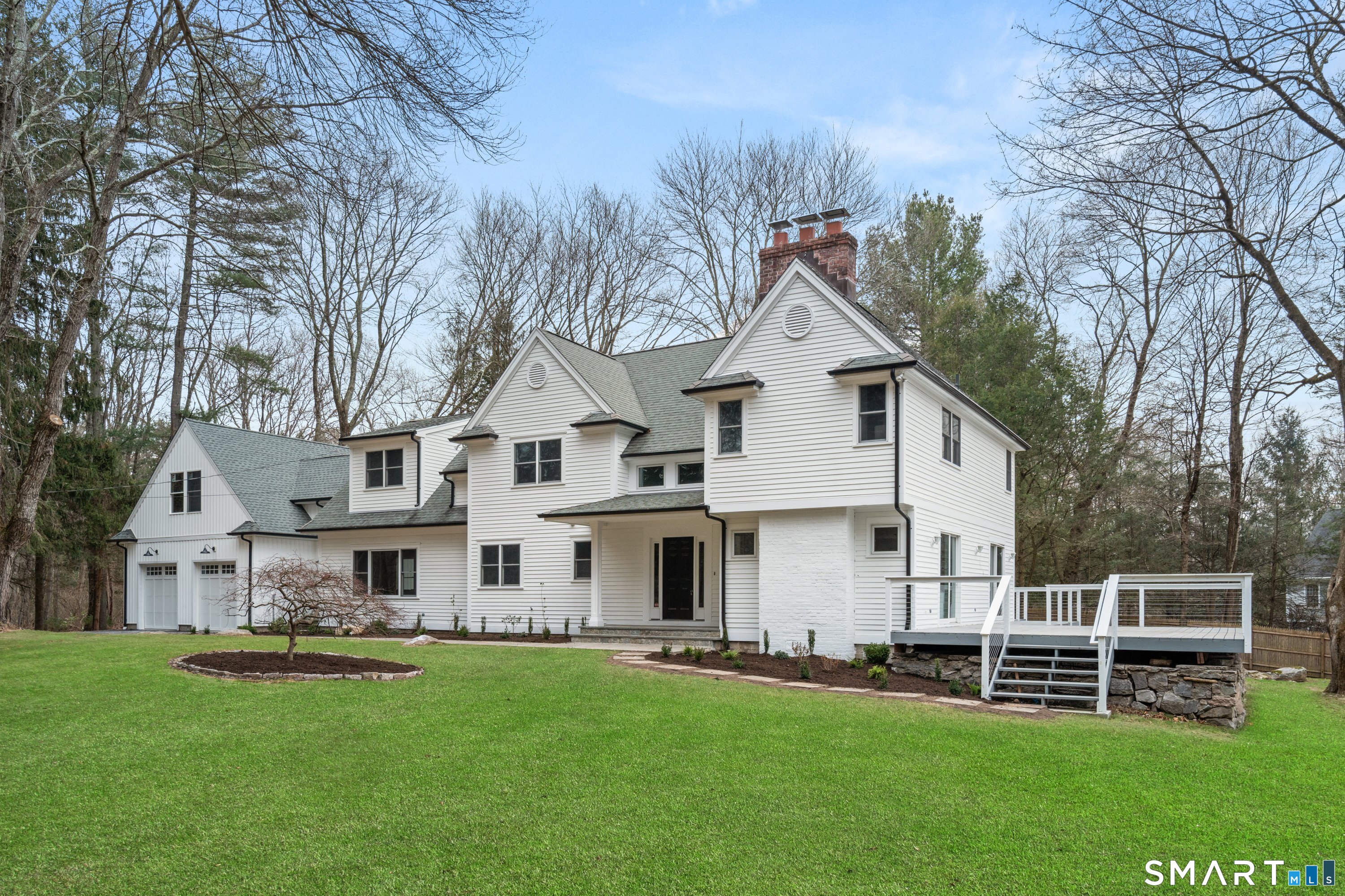 913 Ridgefield Road Wilton, CT 06897 - Photo 3 of 40 a view of a house with a yard porch and sitting area