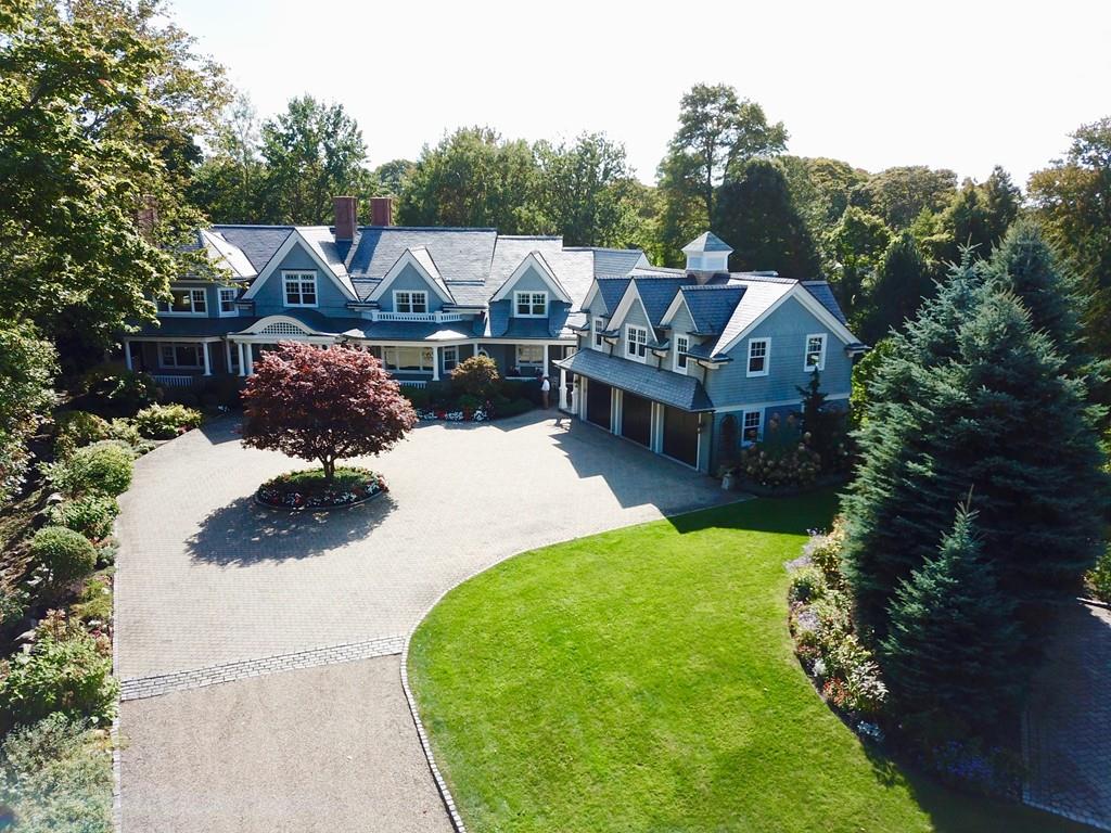 166 Atlantic Avenue Marblehead, MA 01945 - Photo 35 of 36 a view of a house with a big yard and large trees
