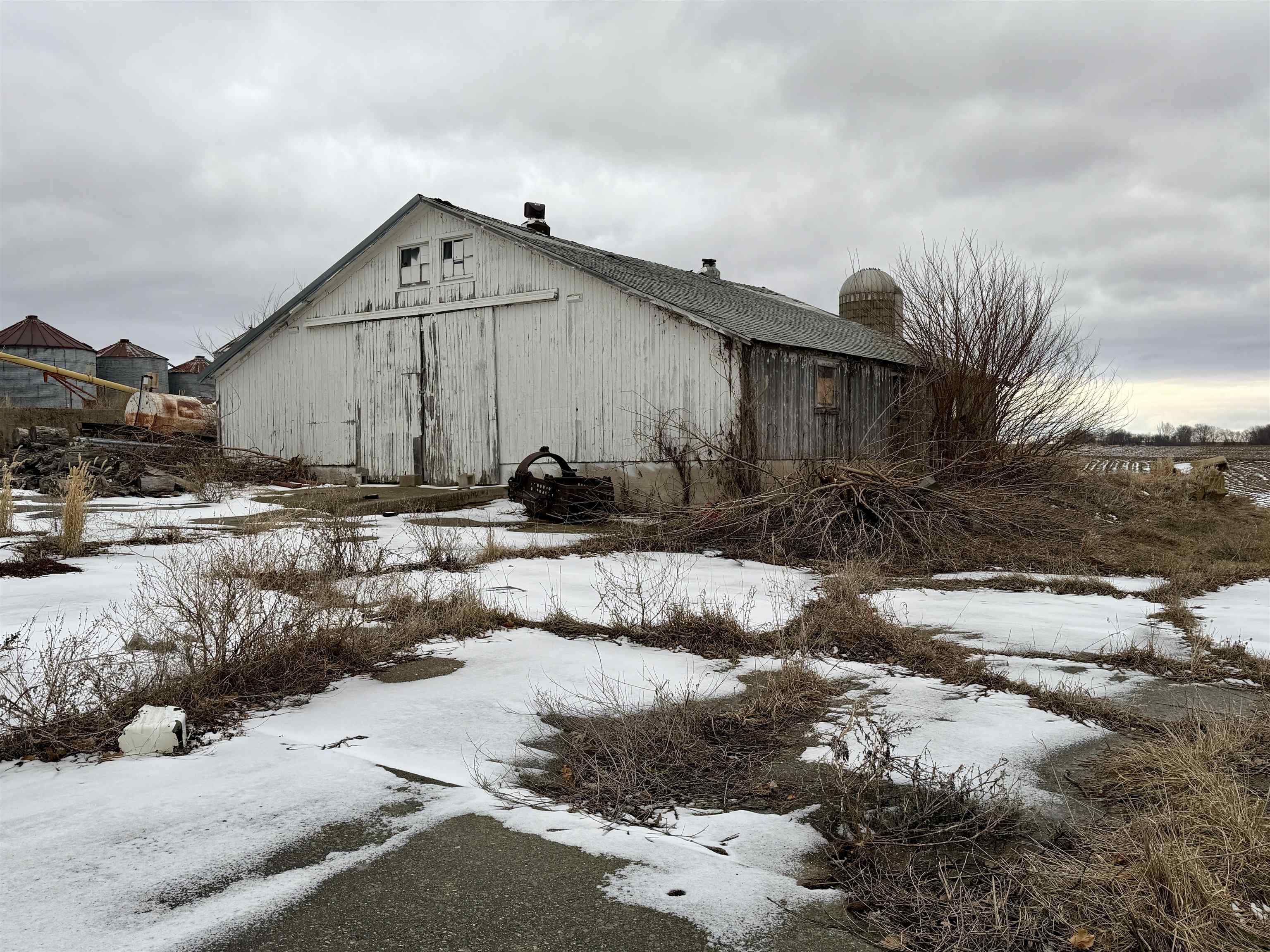 3517 North Henderson Road Freeport, IL 61032 - Photo 5 of 26 a view of a house with a yard covered in snow