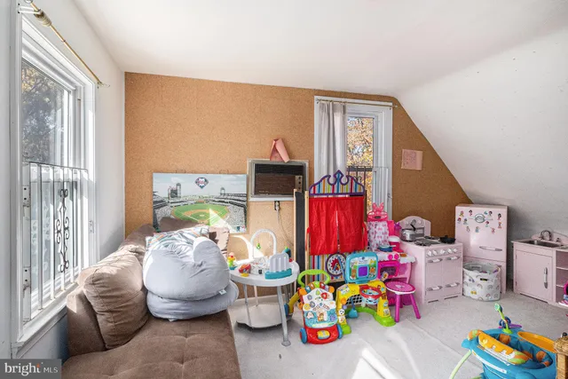 a room with toys and a couch