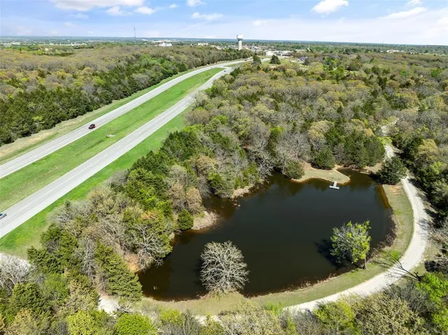a view of a lake with a mountain