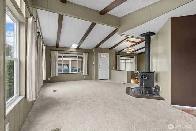 a view of an empty room